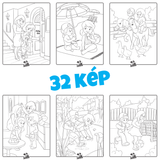 Anton színező + kártyajáték