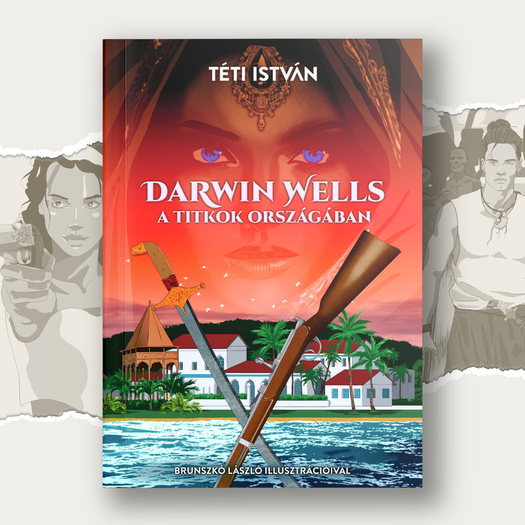 Darwin Wells a titkok országában - könyv, 336 oldal