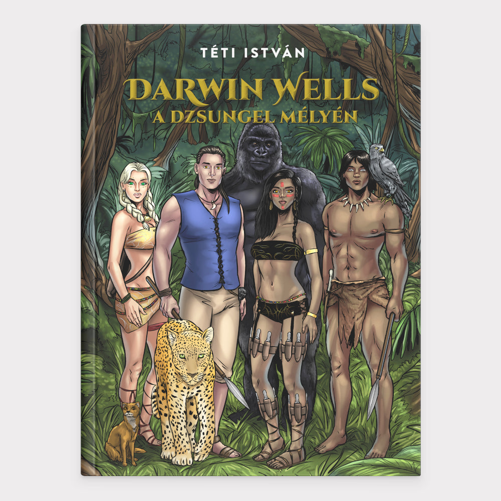 Darwin Wells a dzsungel mélyén - könyv, keményfedeles, 304 oldal